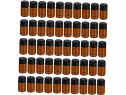Juego De 50 Botellas De Vidrio Para Aceites Esenciales, Cosméticos Líquidos Y