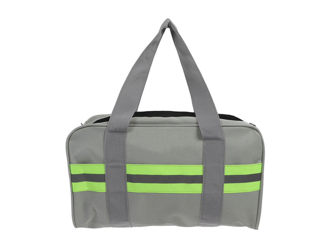 Bolsa De Herramientas Oxford De Boca Ancha Con Tira Reflectante, Gran Capacidad De 16 Pulgadas, Para Electricistas.