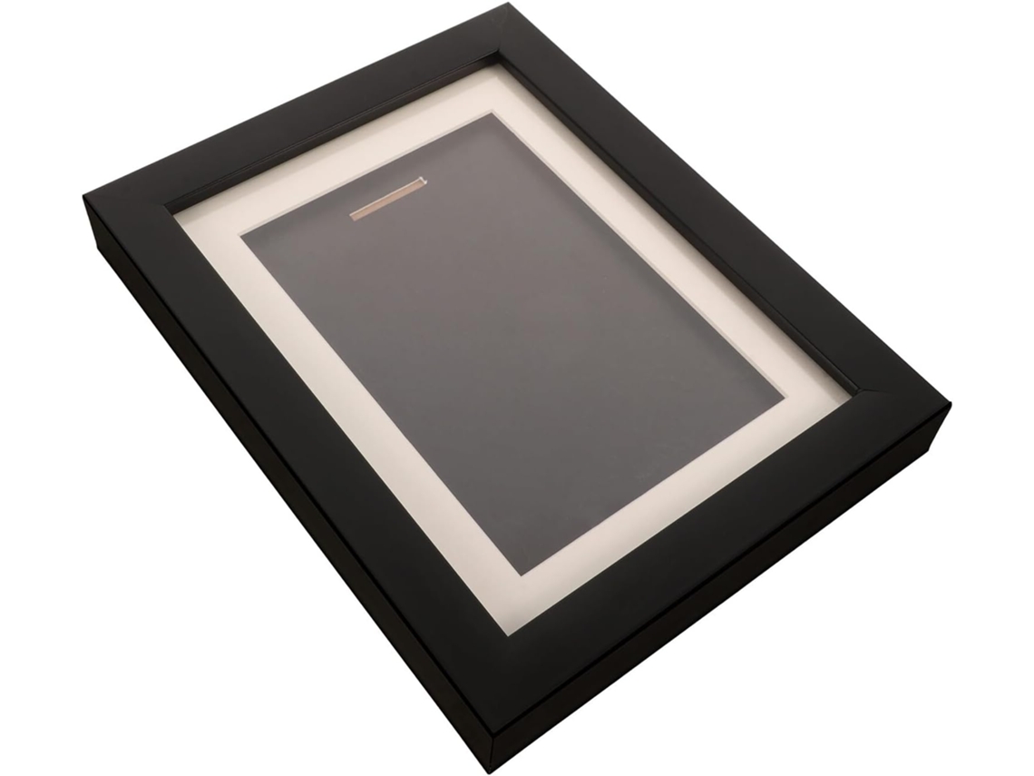 Vitrina Medallas 15x20 Marco Decorativo Negro Práctica Panel Resistente Arañazos Ideal Oficinas Colecciones
