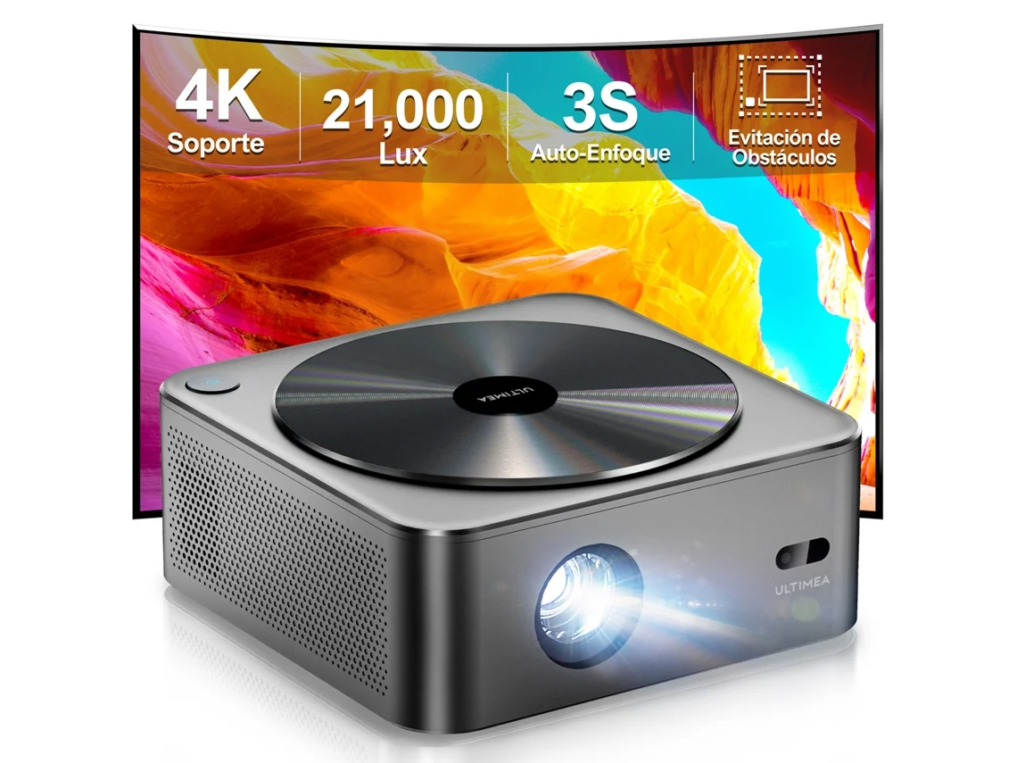 Proyector ULTIMEA Apollo P40, Cine en casa 4K, 1920 x 1080 píxeles, Full HD, Negro