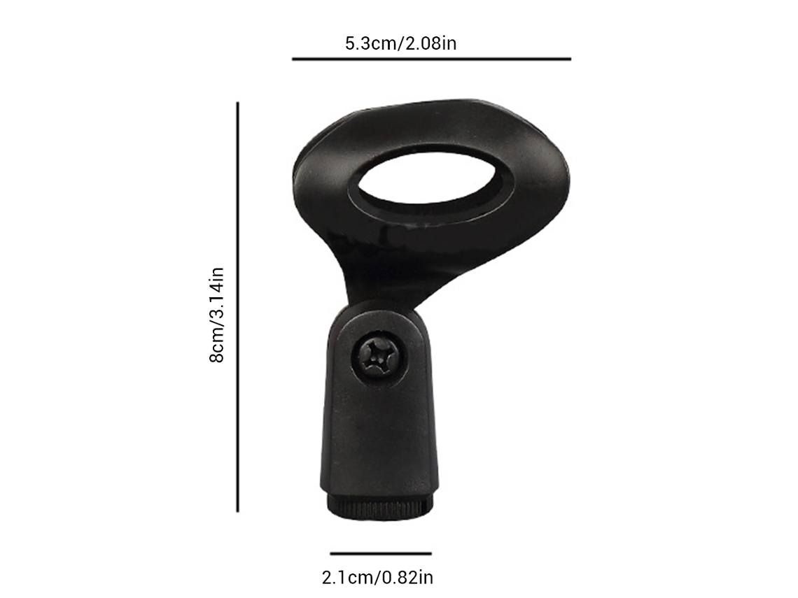 Ats-2 Piezas Clip De Micrófono Universal De Plástico, Abrazadera Flexible Para Micrófono