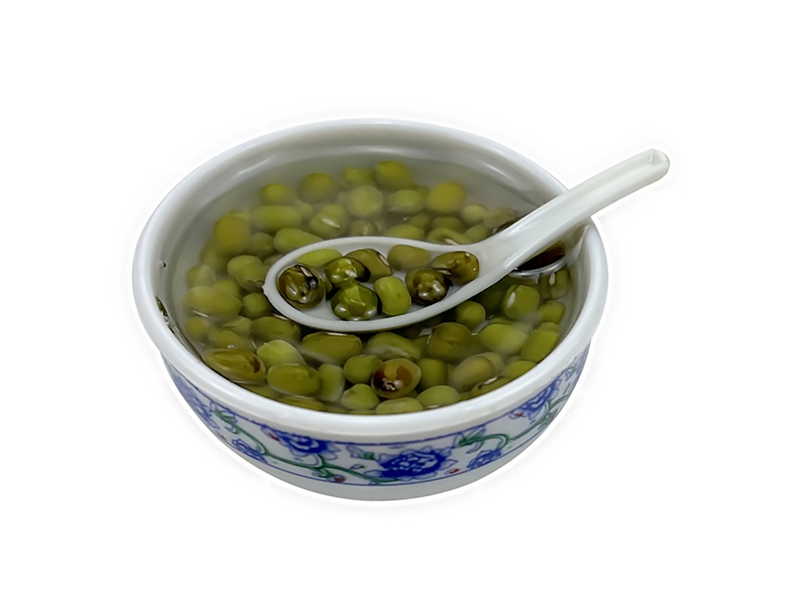 2026-modelo De Comida Miniatura 4cm Simulación Alta Arroz Con Judías Verdes En Taza Decoración Para Casas De Muñecas