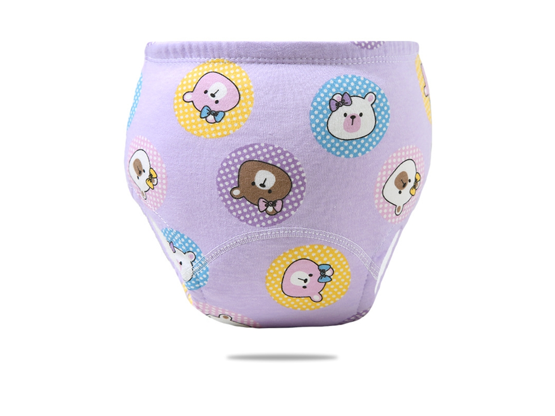Pañales lavables para bebé, calzoncillos de entrenamiento, talla 100, color morado (apto para gatos de 16 a 26 años)
