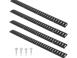 Kit de anclaje para rieles E Succebuy de 1,5 m (paquete de 4) para cargas pesadas en remolques, furgonetas y garajes.