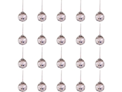 Prismas de bola de cristal de 0,8/20 mm - 20 piezas divertidas para lámparas de techo, Feng Shui, decoración del hogar y bodas