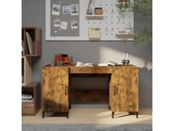 Escritorio | Mesa | Escritorio de 140x50x75 cm. Fabricado en madera de roble ahumado.