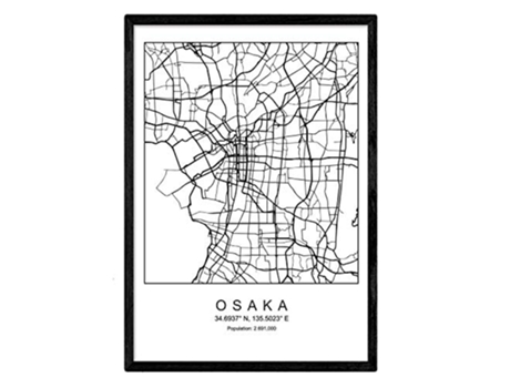 Lámina NACNIC Mapa Osaka (3) (A3)