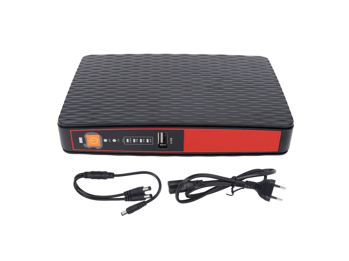 2026velora-ups Fuente de alimentación ininterrumpida 8000 mAh 5 V 9 V 12 V 15 V 24 V USB PoE para router, cámara, enchufe europeo 100-240 V
