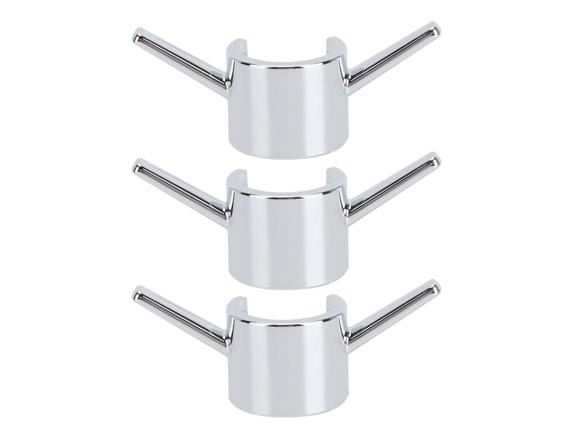 3 Ganchos Para Barra De Ducha, Accesorios De Baño Y Cocina, Abs Anticorrosión.