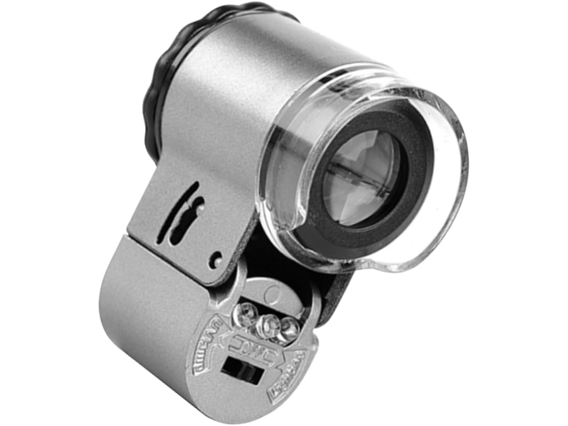 Microscopio LED portátil Jorth para detección de monedas y joyas