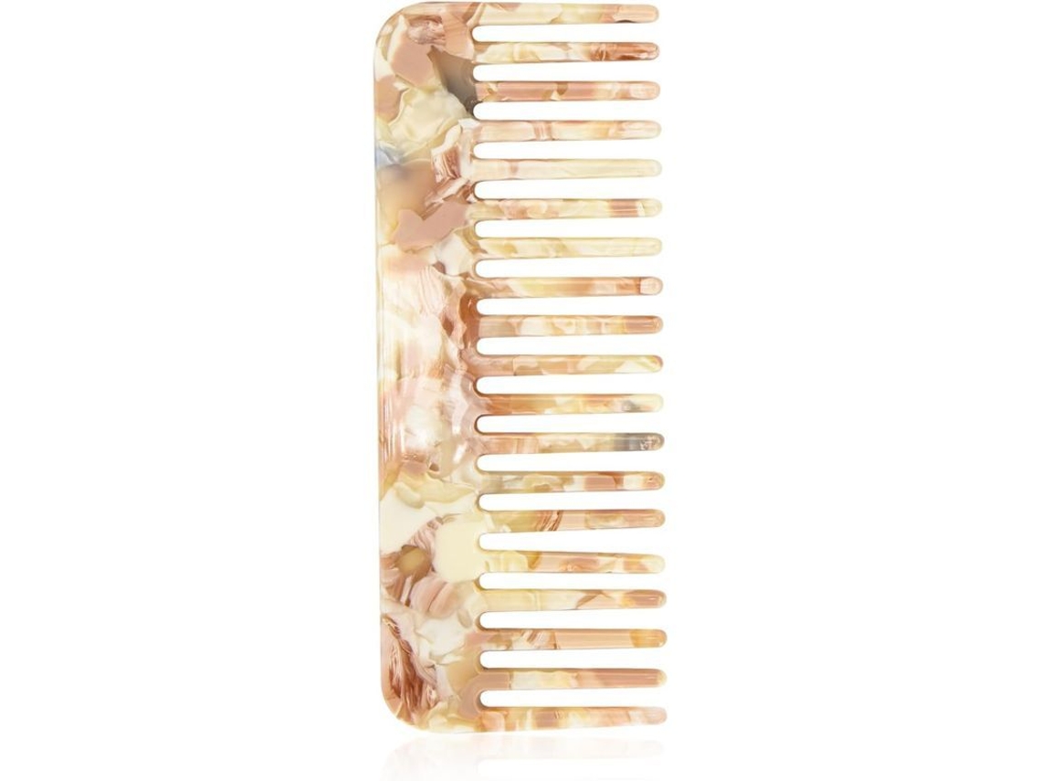 Peine De Dientes Anchos Para Cabello Rizado, Mojado, Seco, Grueso Y Ondulado - Sin Mango (albaricoque)
