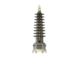 Modelo Decorativo En Miniatura De Aleación De Una Torre Wenchang China Para Uso En Oficinas Y Hogares.