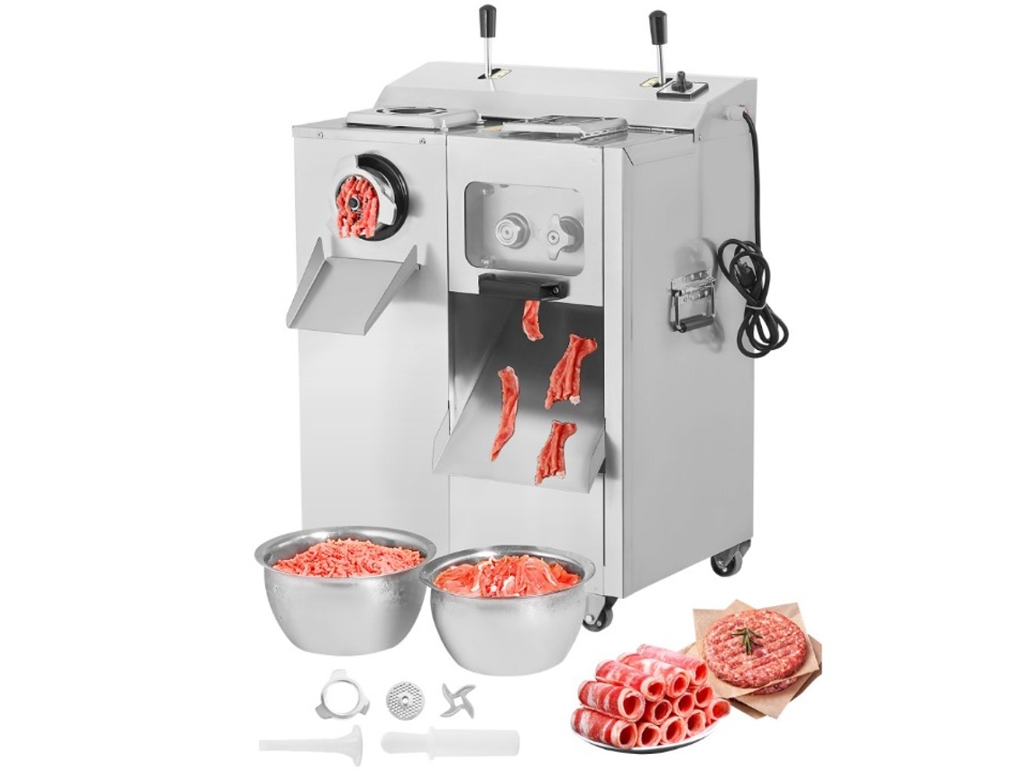 Picadora de carne profesional 3 en 1 6,35 kg/min con cuchilla extraíble Tekmaquinas
