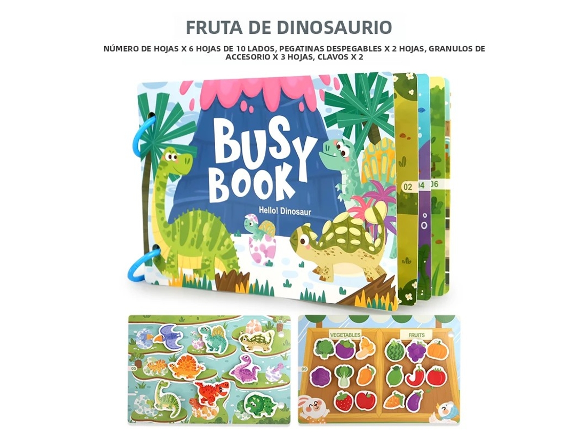 (estilo 5) Libro Para Bebés Ocupados, Adecuado Para Juegos De Educación Temprana, Un Libro Tranquilo Con Pegatinas.