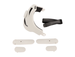 Diadema Ajustable Para Oculus Quest 2, Cómoda, De Espuma, Ligera, Blanca.