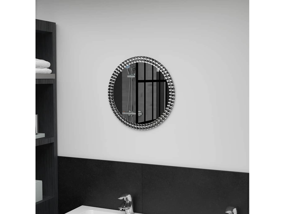 Espejo de pared de cristal templado de 40 cm DKD HOME DECOR