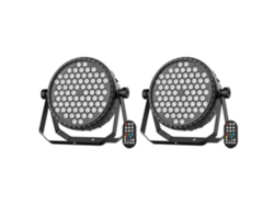 Par de efectos de escenario, efectos de color RGB, control DMX, 2 unidades, enchufe europeo.
