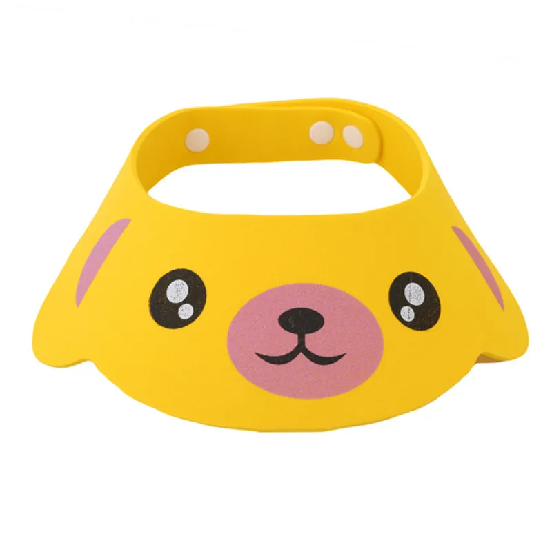Gorro de baño suave ajustable para niños, gorro de baño para bebé, protector de baño con champú para niños.