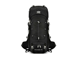 Mochila de escalada de 60 litros, cómoda y práctica para actividades al aire libre, ideal para escalada. Color negro.
