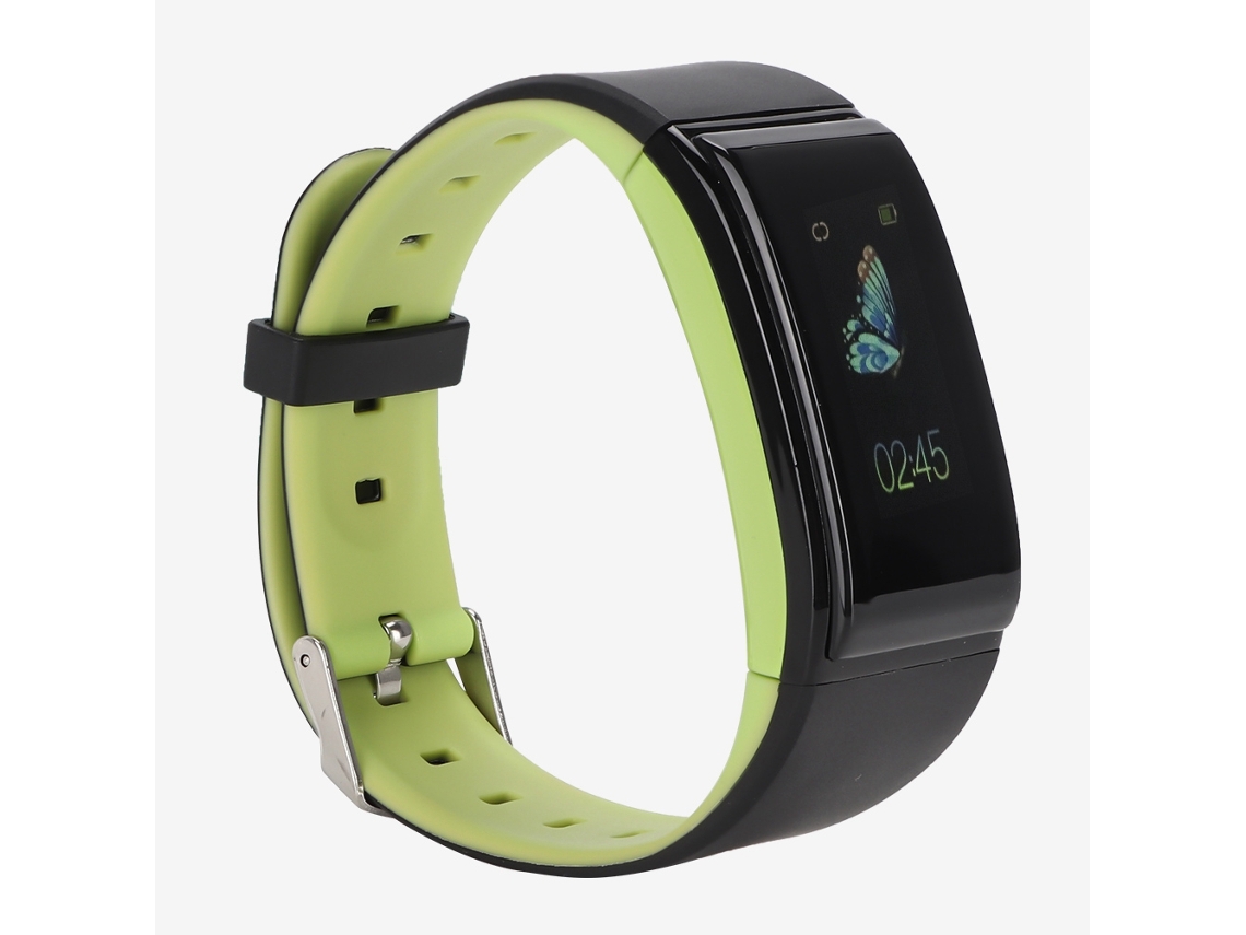 Pulsera Inteligente Con Ajuste De Brillo, Monitor De Frecuencia Cardíaca Resistente Al Agua, Color Verde