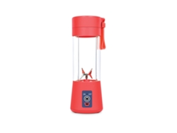Licuadora portátil recargable por USB, 6 tazas, exprimidor de cítricos, limón, verduras, frutas, máquina de cocina, Gusshious Red