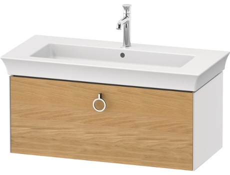 DURAVIT Tulip blanco, mueble de lavabo colgado en la pared, ancho 984 x fondo 458mm, con 1x extraíble, con tirador, WT42520