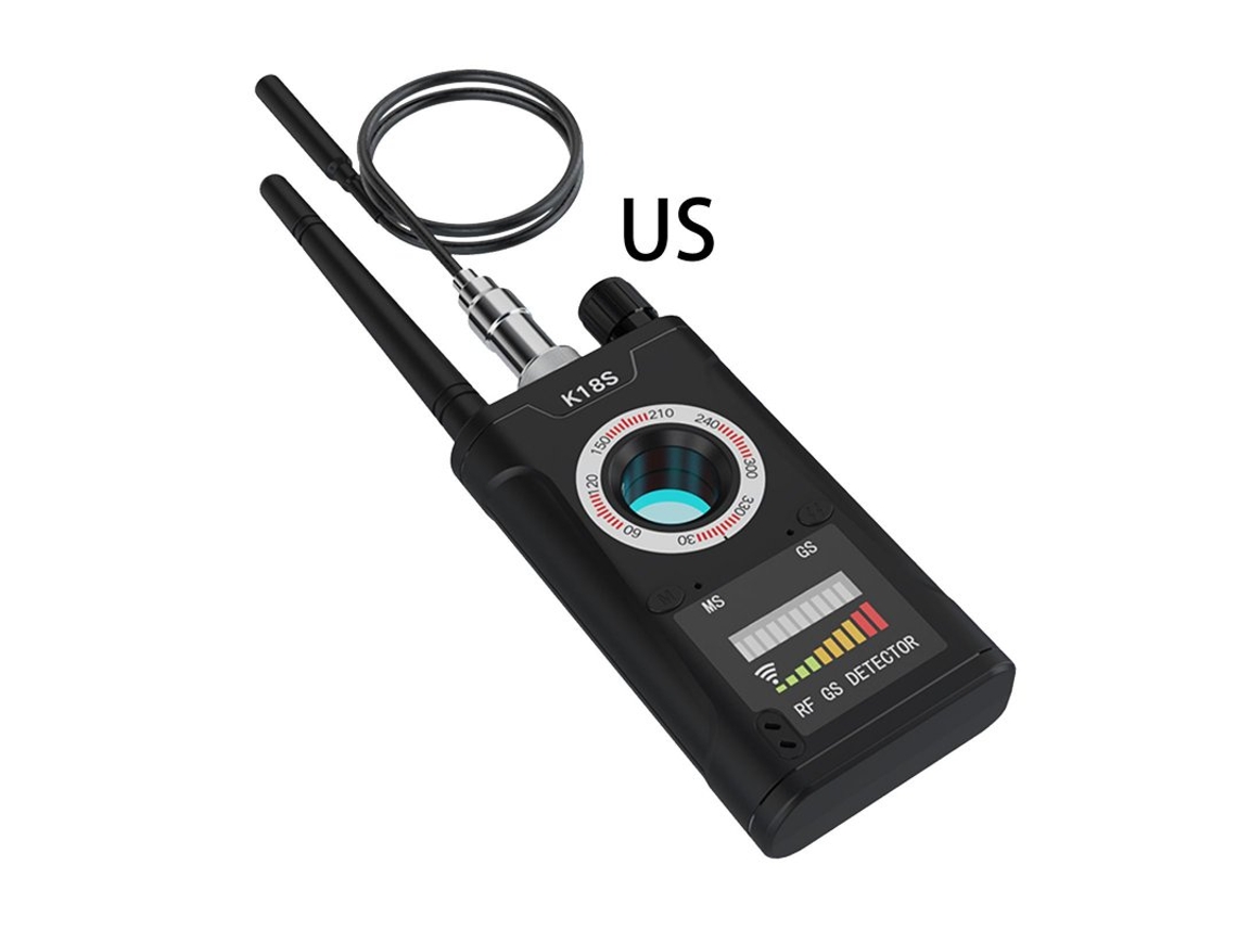 Detector de cámara K18s, escáner de detección de señal, buscador infrarrojo, GPS, Detector antiubicación para el hogar, oficina, Hotel, enchufe de EE. UU.