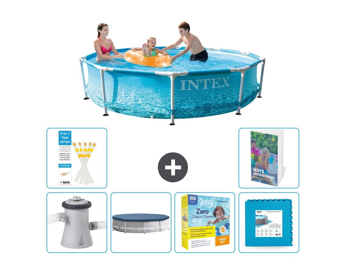 Intex Piscina Com Estrutura Redonda - 305x76 Cm - 7-peças S276