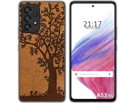 Carcasa para Samsung Galaxy A53 5G TUMUNDOSMARTPHONE Dibujos Cuero 03 Multicolor