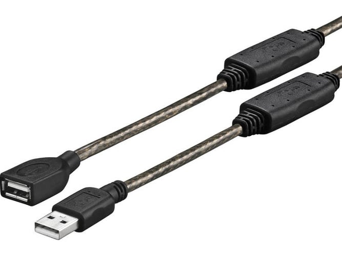 Cable USB VIVOLINK (USB - USB - 10 m - Negro)