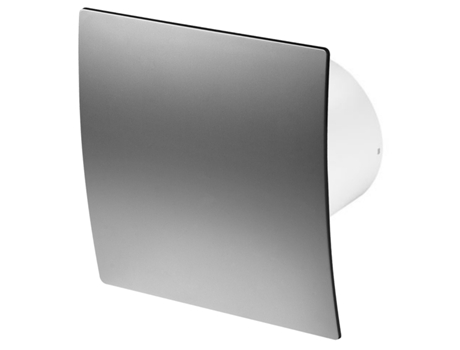 Ventilador extractor con sensor de humedad de 100 mm, panel frontal ABS satinado, ventilación de techo y pared ESCUDO AWENTA