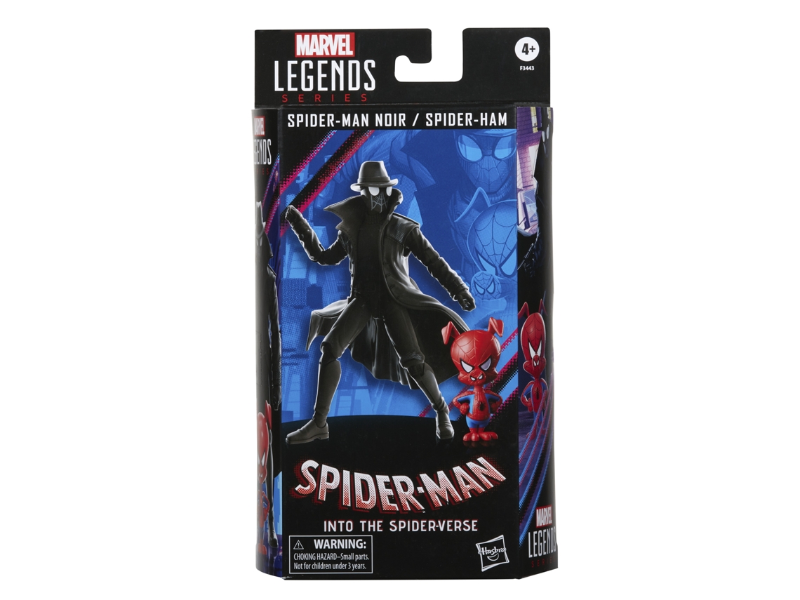 Figura de Acción SPIDER-MAN Marvel Legends Series 60Th Anniversary Noir Y Spider-Ham Pack Doble