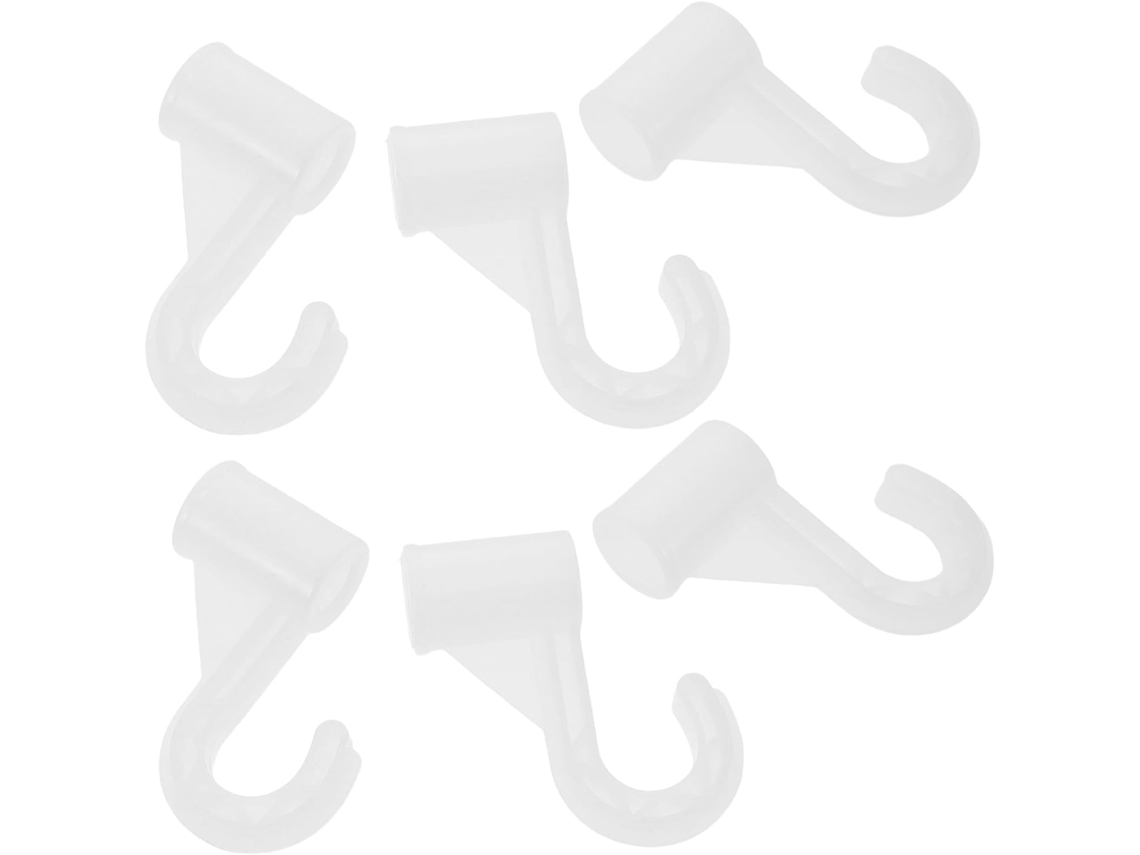 Juego 6 Ganchos Ajustables Perchero Soportes Resistentes Armario Vestidor Dormitorio Fácil Instalación