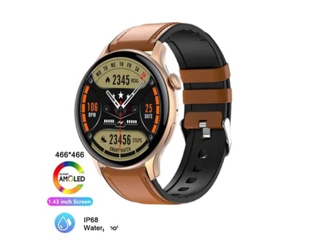 Smartwatch hombres 466*466 1,43 pantalla HD siempre muestra la hora Bluetooth llamada IP68 impermeable deportes reloj inteligente mujeres VEANXIN