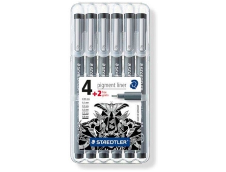 Bolígrafo Fineliner STAEDTLER Delineador de pigmento Punta Fina (Tinta Negra)