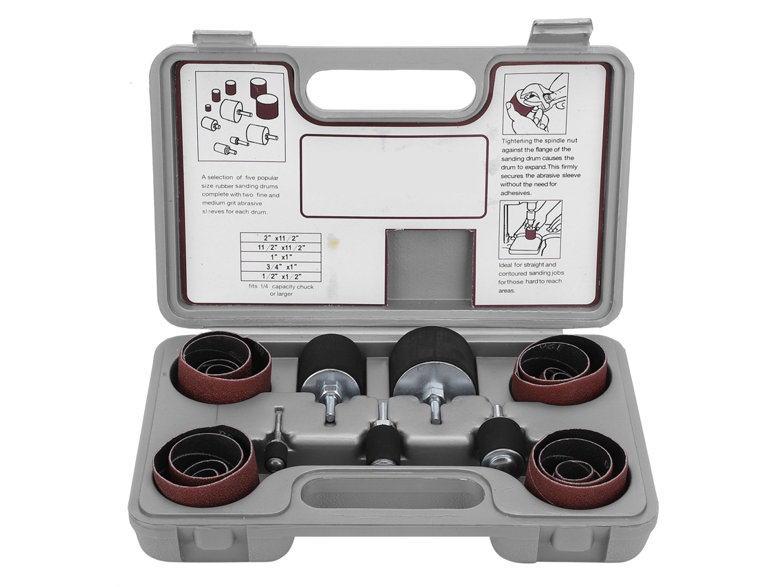 Kit De Lijado Rotativo De 25 Piezas Para Pulido De Madera - Herramientas De Lijado