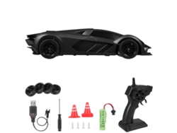Coche Teledirigido 4x4 A Escala 1:20 De 2,4 Ghz Con Luces Led, Neumáticos Antideslizantes Y Batería Recargable Para Niños.