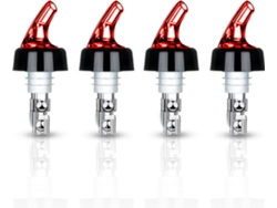 Botella Vertido Precision 4 Piezas 40ml Bola, Para Industria Hotelera, Rojo