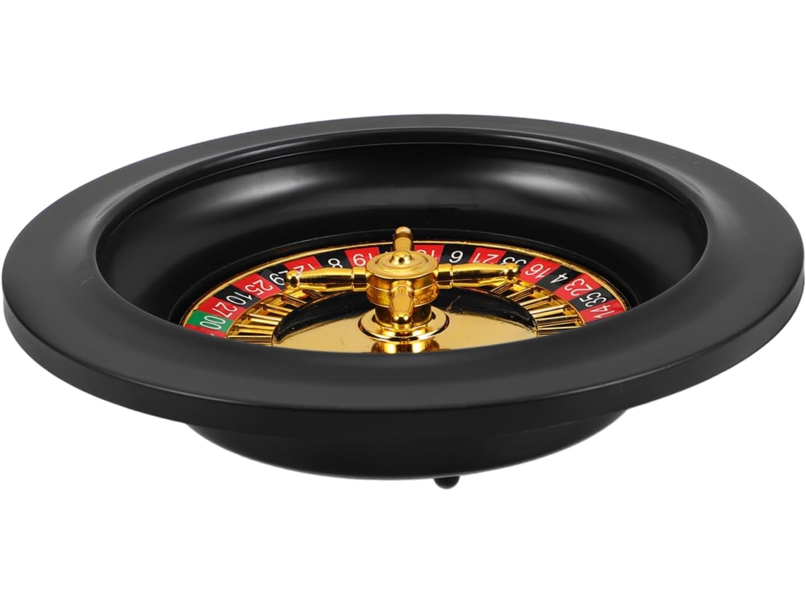 Rueda De Bebidas Portátil De Mesa De 18 Cm, Plástico Negro, Multifuncional, Giratoria.