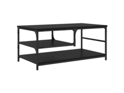 Maison Exclusive - Mesa De Café Roble Negro 90 X 49 X 40 Cm Madera Contrachapada