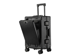 Estuche de transporte de gran capacidad con función de carga USB, gris oscuro, negro, 20 pulgadas OEM