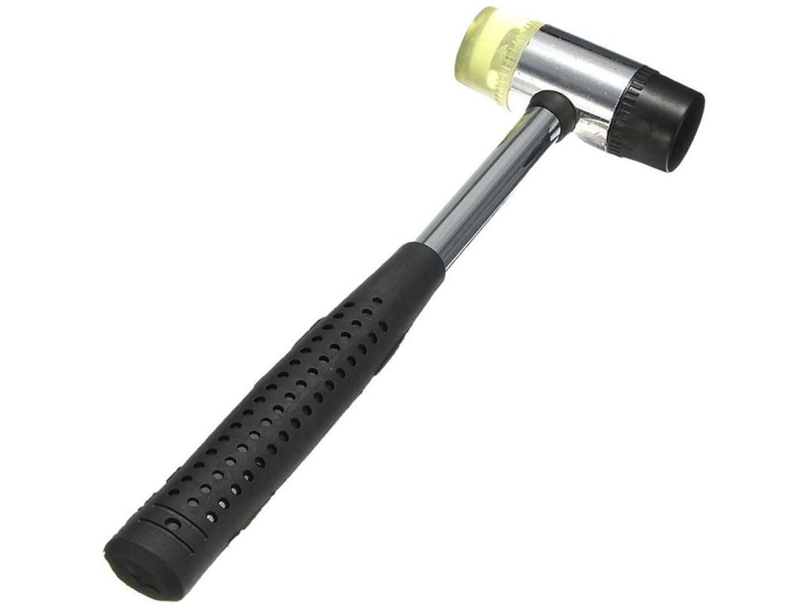 Martillo De Goma Bicolor 25mm Para Cuero, Carpintería Y Reparaciones Hogareñas
