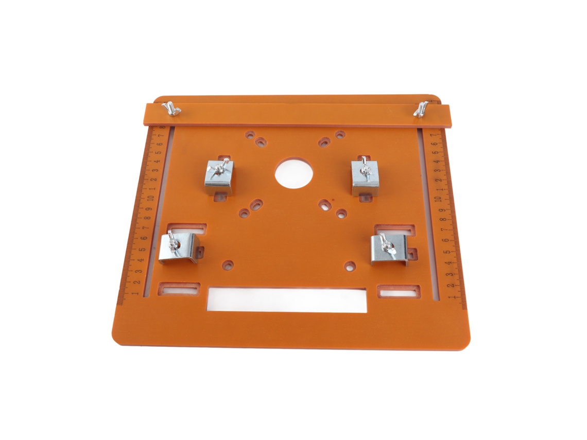 Placa Base Multifuncional Para Máquinas De Corte De Mármol De 4 Pulgadas, Con Ángulos De 90° Y 45°.