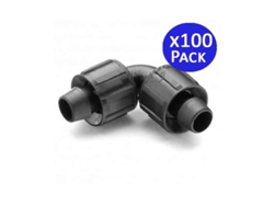 Codo Union Cinta de Riego Por Goteo 16Mm Pack 100 SUINGA