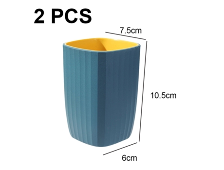Soporte para cepillos de dientes para baño Caja de almacenamiento para cepillos de dientes con taza de enjuague bucal (mix style5)