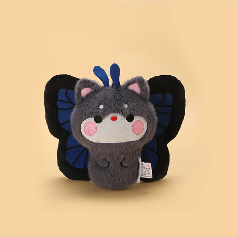 (negro, 20 Cm) Lindo Peluche Realista De Elfo Mariposa De Anime De Dibujos Animados