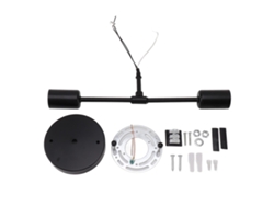 2026-base De Luz De Pared Doble E27 E26 Hierro 85‑265v Negro Moderna Para Sala Baño Vestidor
