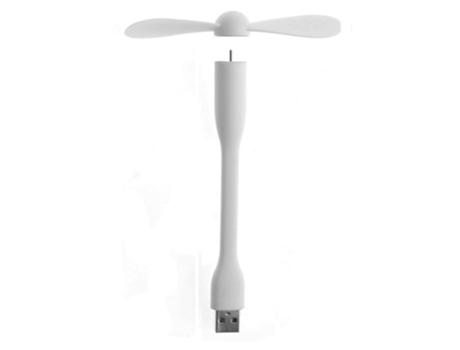 Mini Ventilador SLOWMOOSE USB Fléxivel / Removible Blanco