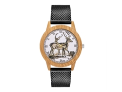 Reloj De Pulsera De Cuarzo Para Hombre Y Mujer Con Cinturón De Silicona Simple Y Moderno Negro
