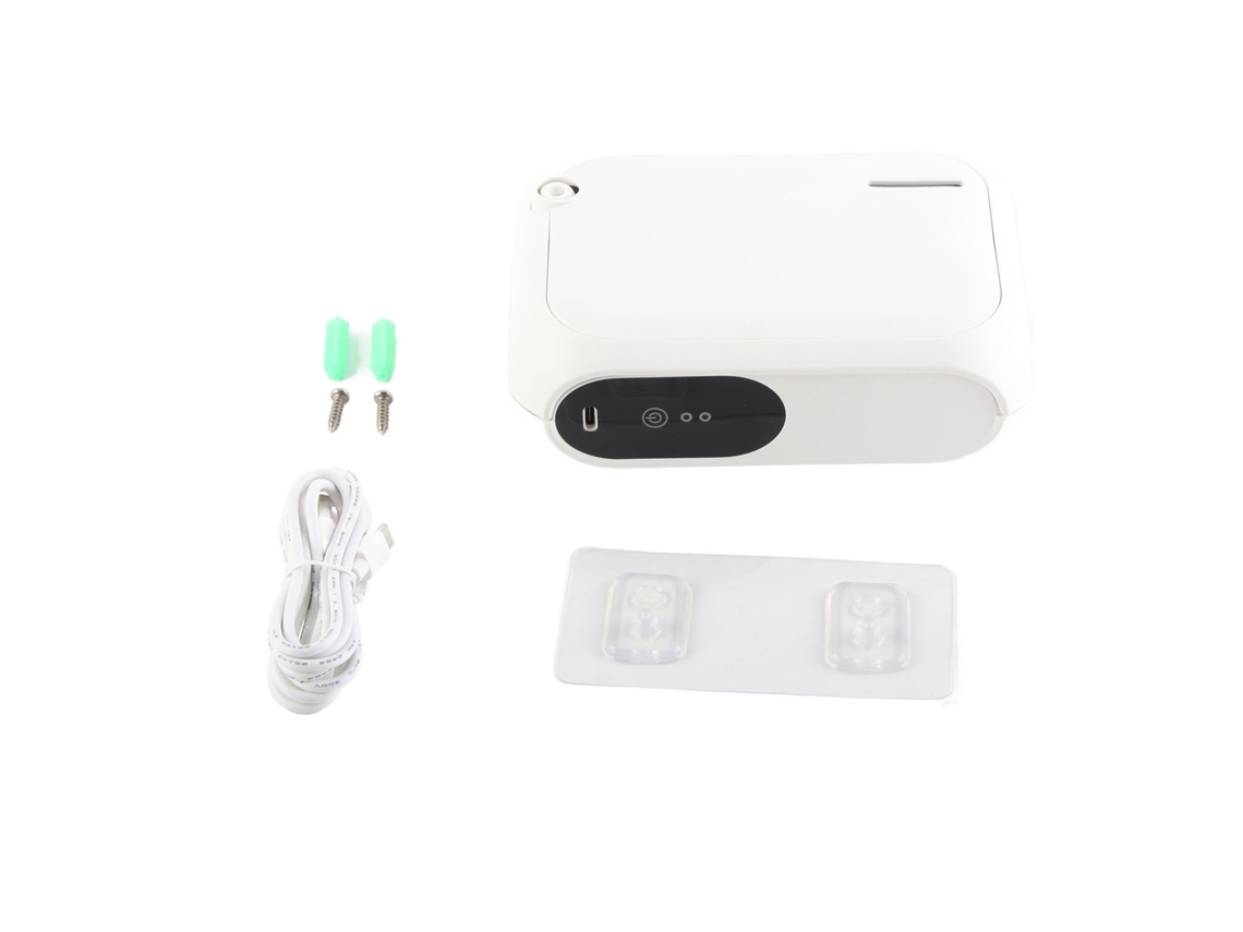 Difusor de aire XS105 de 200 m³ con temporizador, aplicación Bluetooth, 140 ml, humidificador de aire aromático de escritorio con montaje en pared y batería integrada.